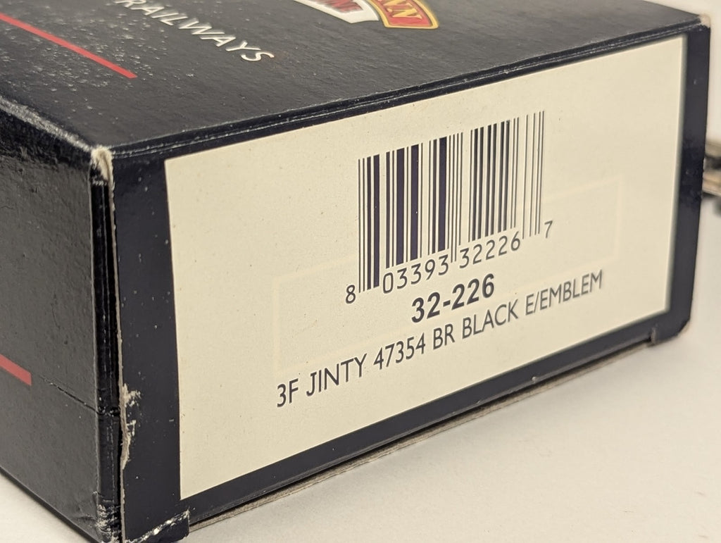 Bachmann OO Gauge Class 3F Jinty Steam Locomotive 47354 BR Black (Early Emblem)