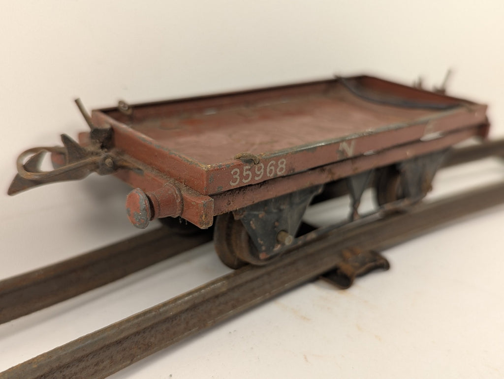 Hornby O Gauge No. 1 Flat Truck Goods Wagon 35968 NE