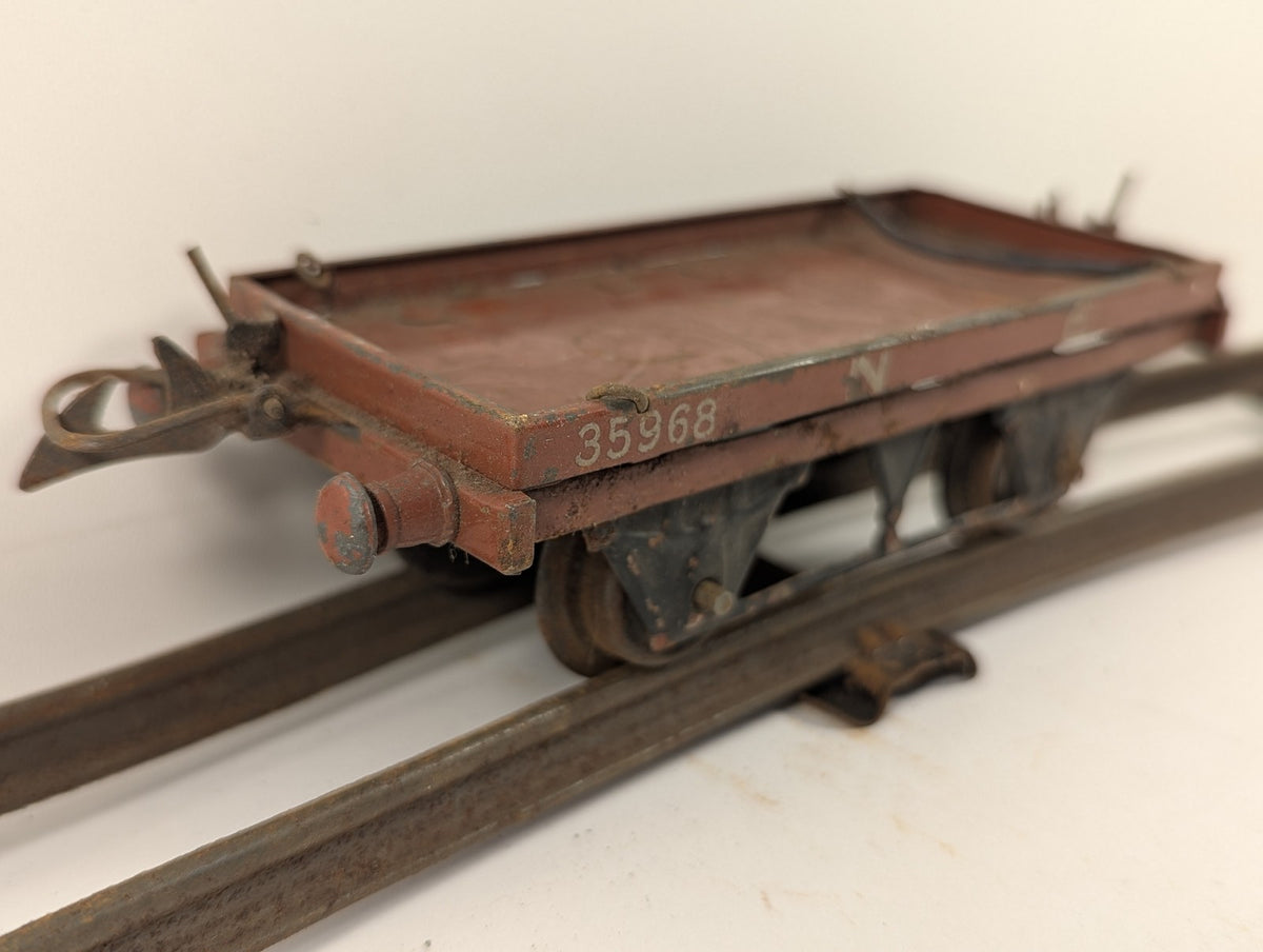 Hornby O Gauge No. 1 Flat Truck Goods Wagon 35968 NE