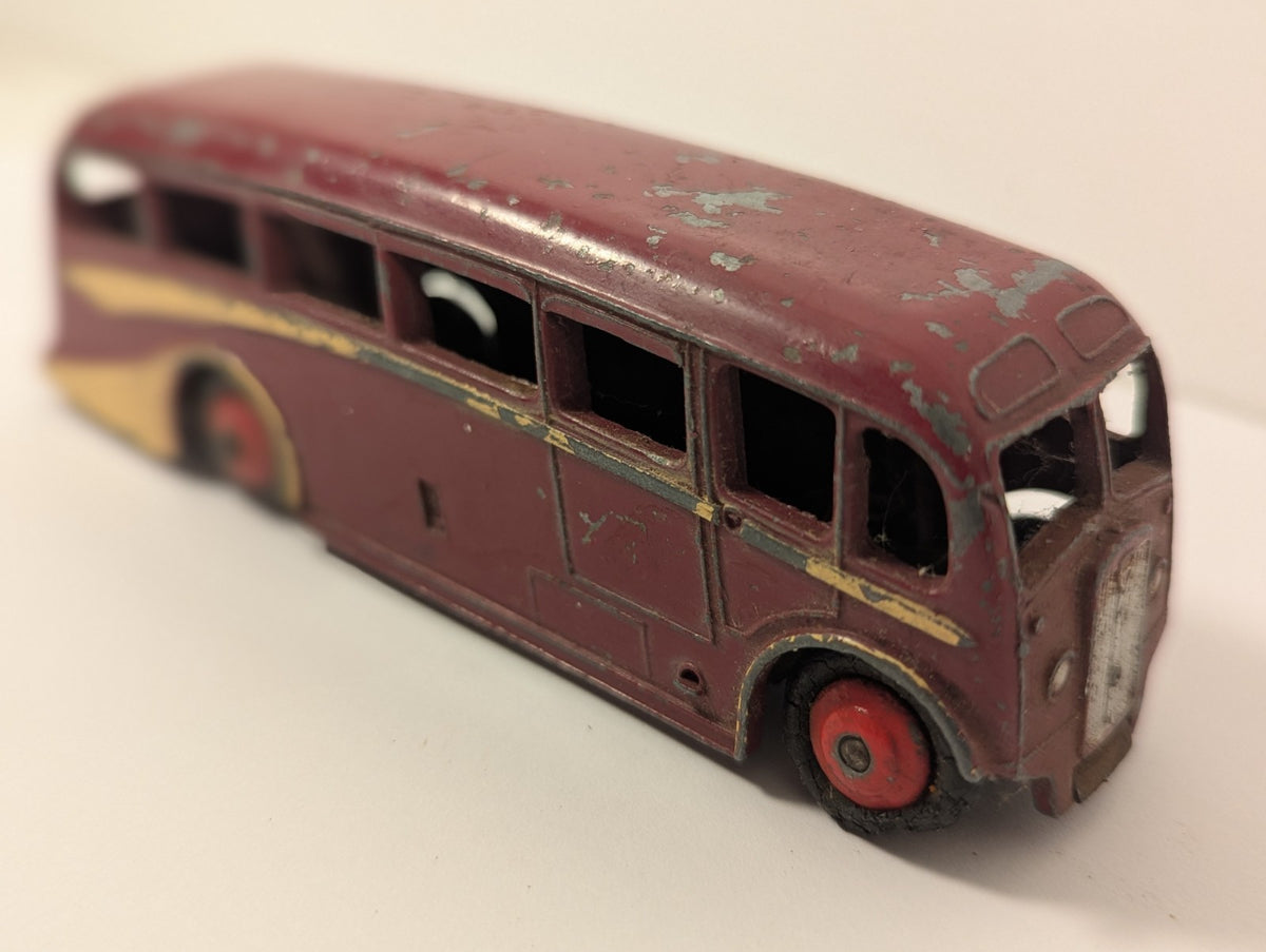 Dinky Toys 281 Luxury Coach – Maroon & Cream (1950s)