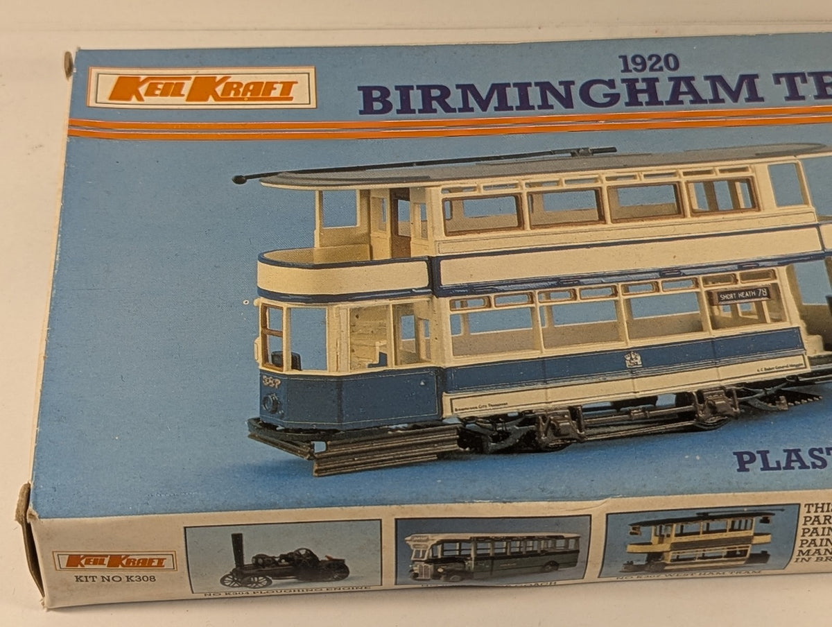 Keil Kraft 1/72 1920 Birmingham Tram Plastic Model Kit 387