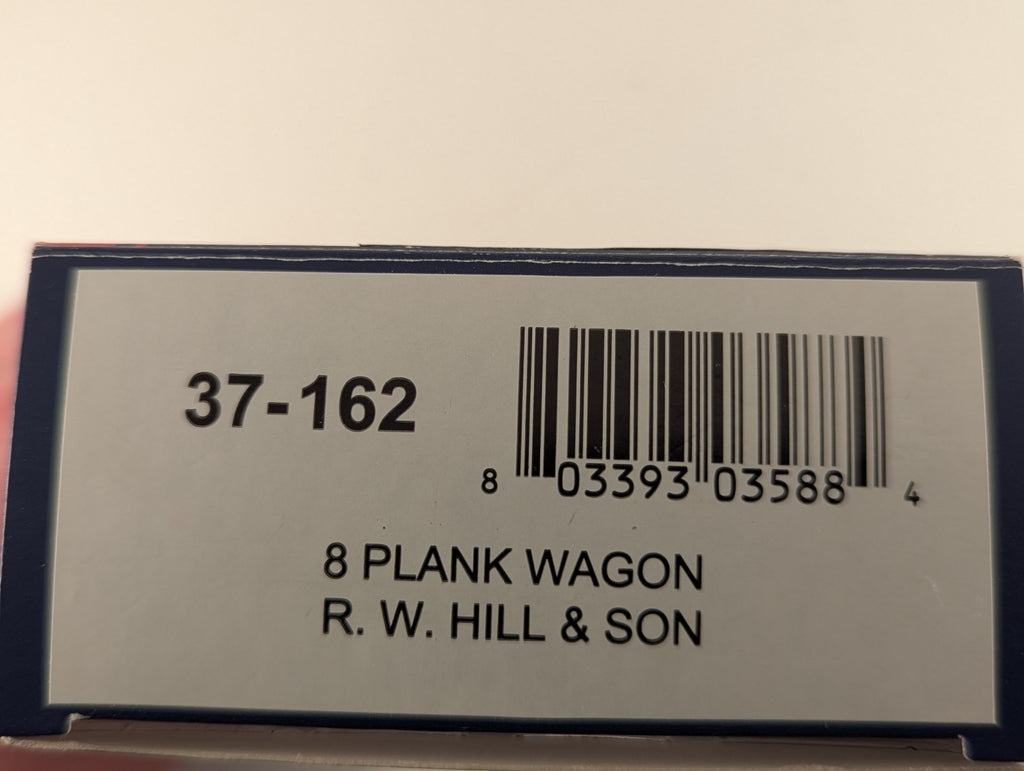 Bachmann Branchline 37-162 8 Plank Wagon “R.W. Hill & Son” Weathered