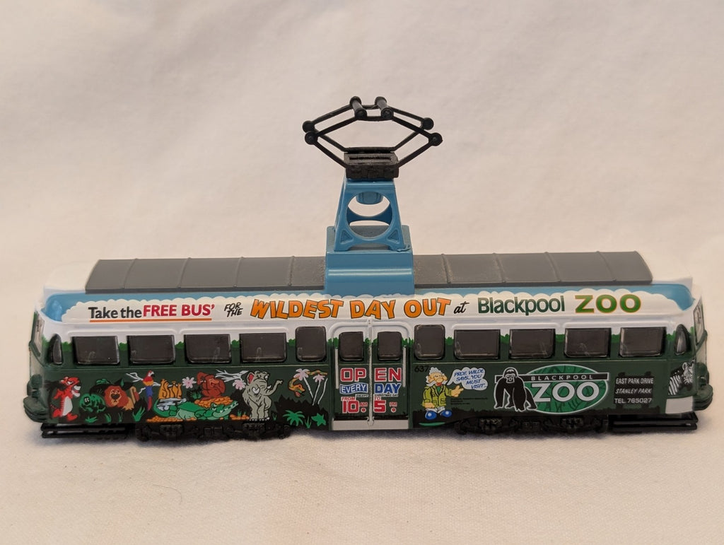 Corgi 1:76 Scale Blackpool Brush Railcoach Tram 637 Blackpool Zoo
