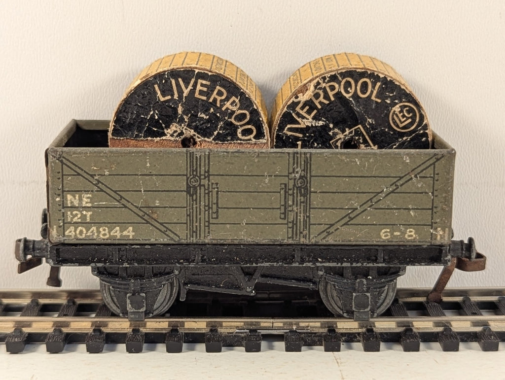 Hornby Dublo OO Gauge D1 NE 5-Plank Open Wagon with Liverpool Cable