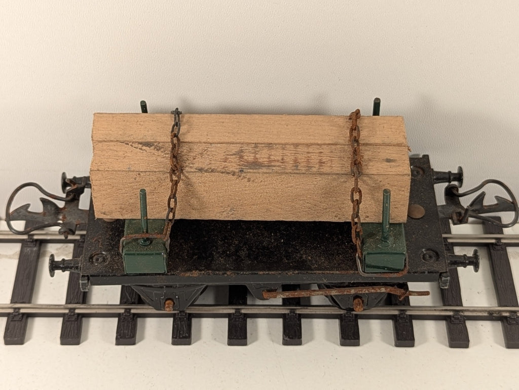 Hornby RC 24058A O Gauge No.1 Timber Wagon with Wood Load