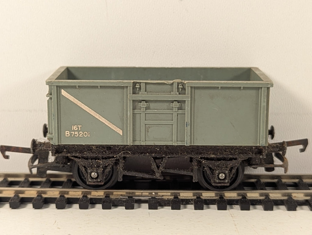 Tri-ang OO Gauge 16-Ton Mineral Wagon Open Wagon B75201 BR Grey R.12