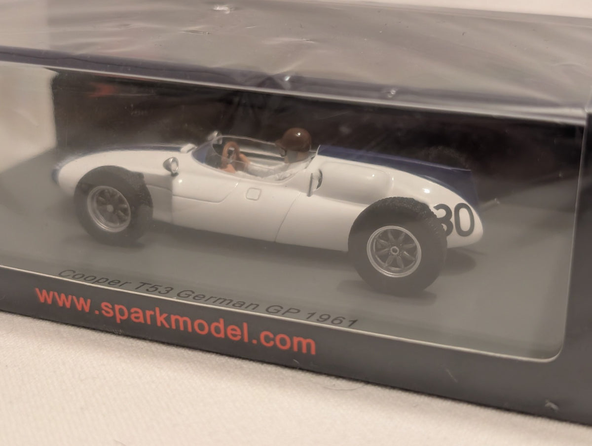 Spark 1:43 Cooper T53 German GP 1961 Ian Burgess Die-cast Car 30