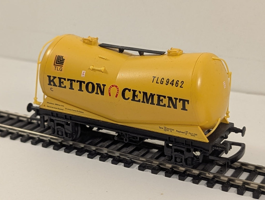 Hornby OO Gauge Depressed Centre Powder Wagon Goods Wagon TLG 9462 Ketton Cement