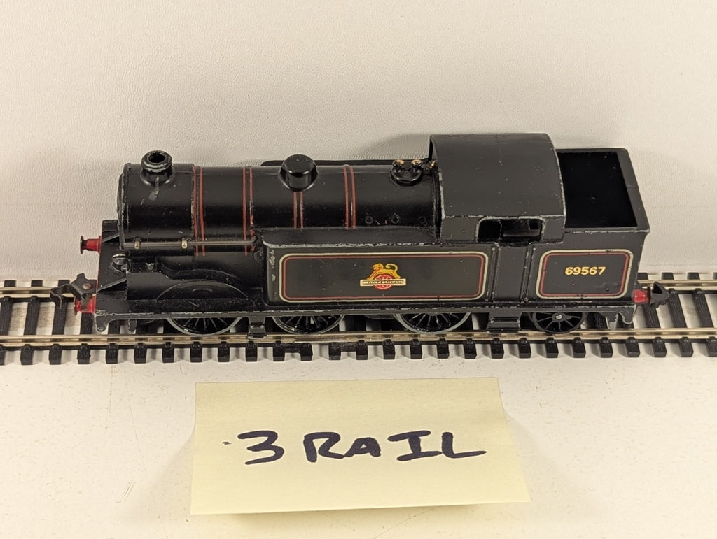 Hornby Dublo EDL17 OO Gauge Class N2 0-6-2T No. 69567 Steam Locomotive - 3 Rail