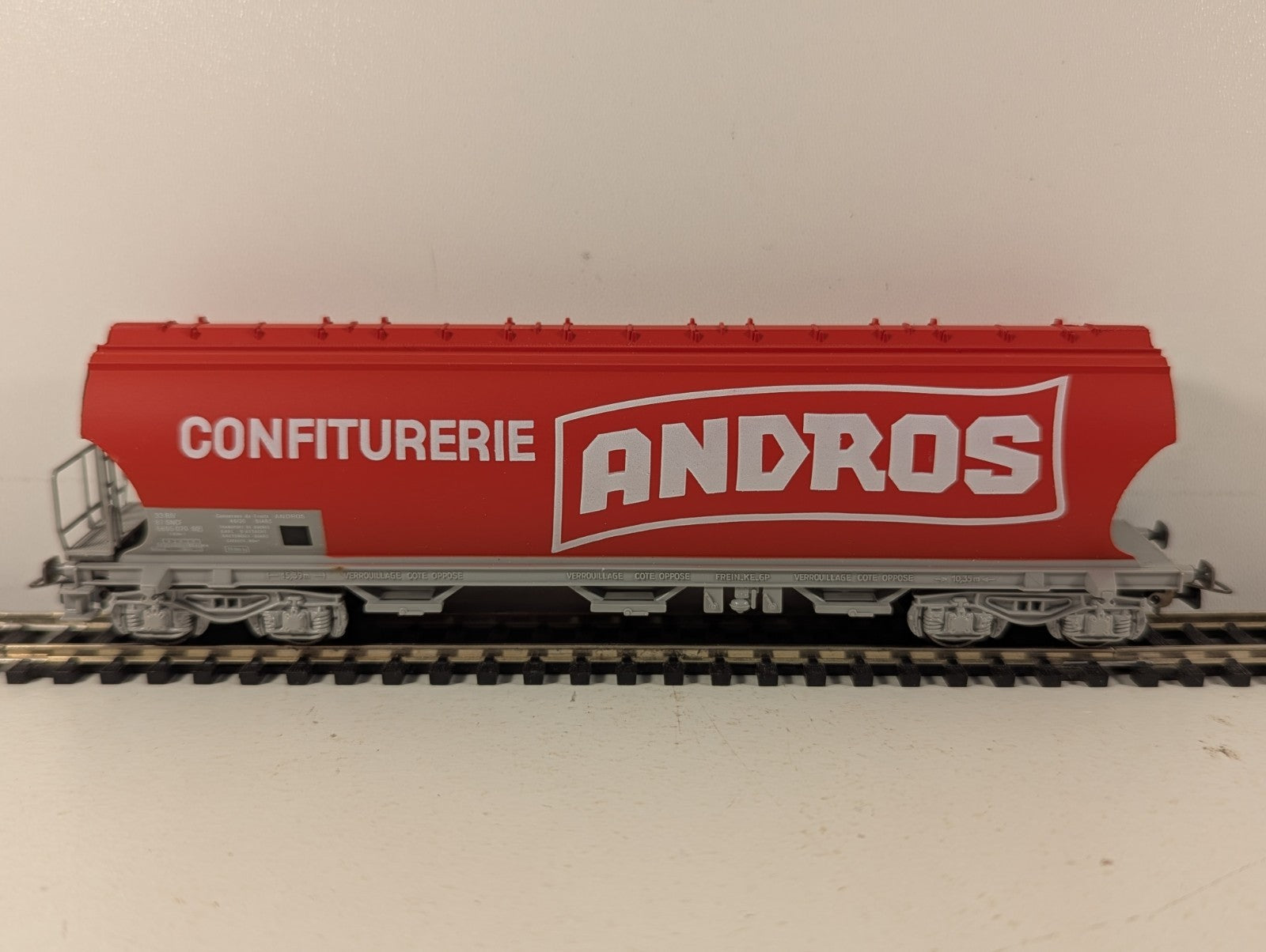 Jouef HO Gauge Wagon Trémie Andros Hopper Wagon 5665 070-9 Confiturerie