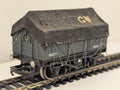Hornby OO Gauge GWR 7-Plank Open Wagon with Custom Tarpaulin Goods Wagon 102971