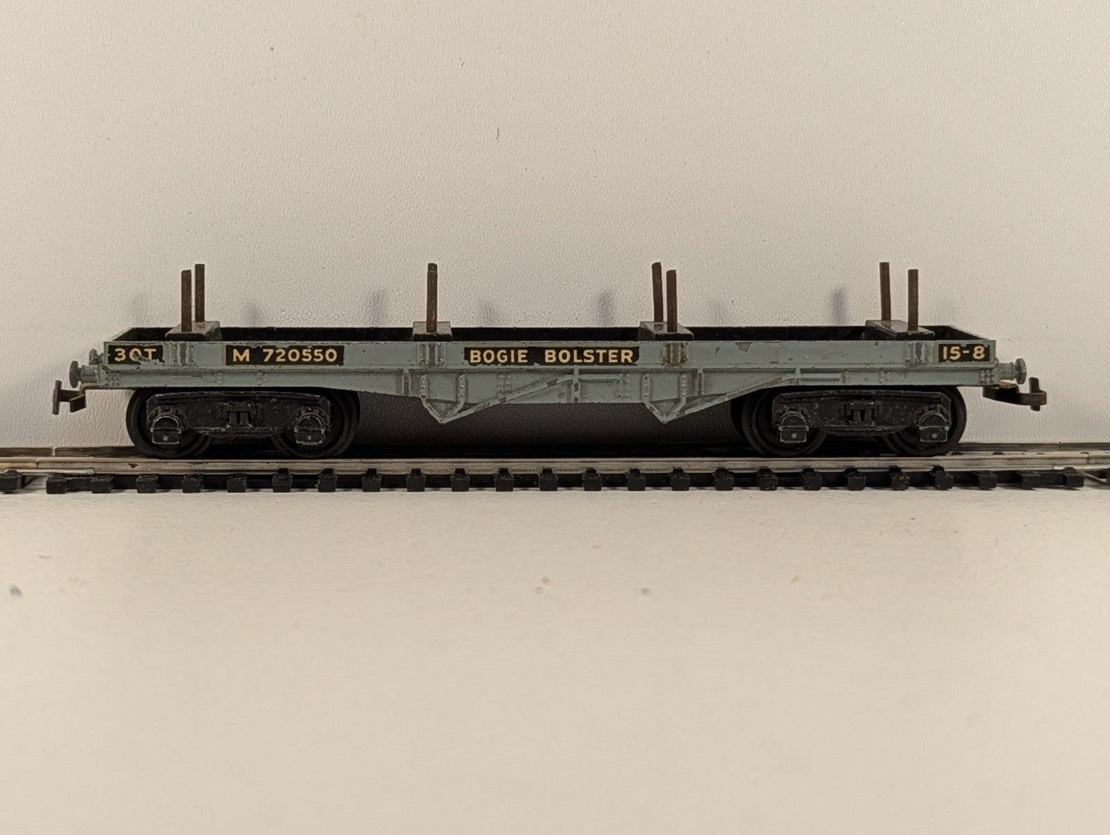 Hornby Dublo 32051 OO Gauge BR Grey Bogie Bolster Wagon - Boxed