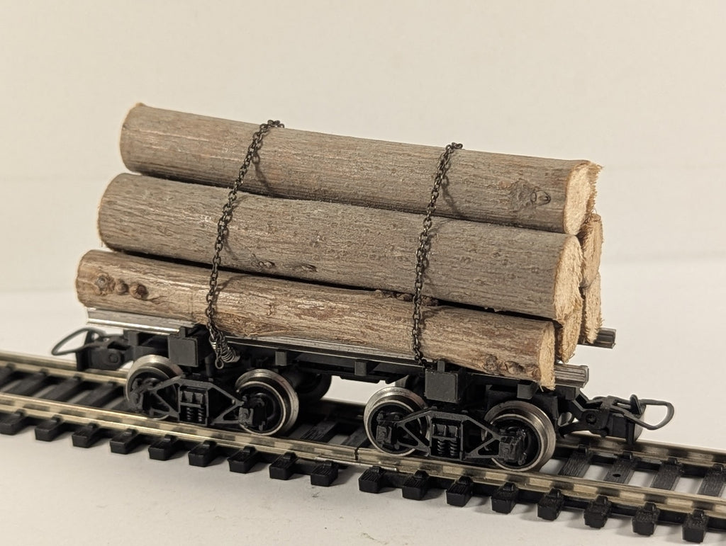 Rivarossi HO Gauge Skeleton Log Wagon Goods Wagon Black