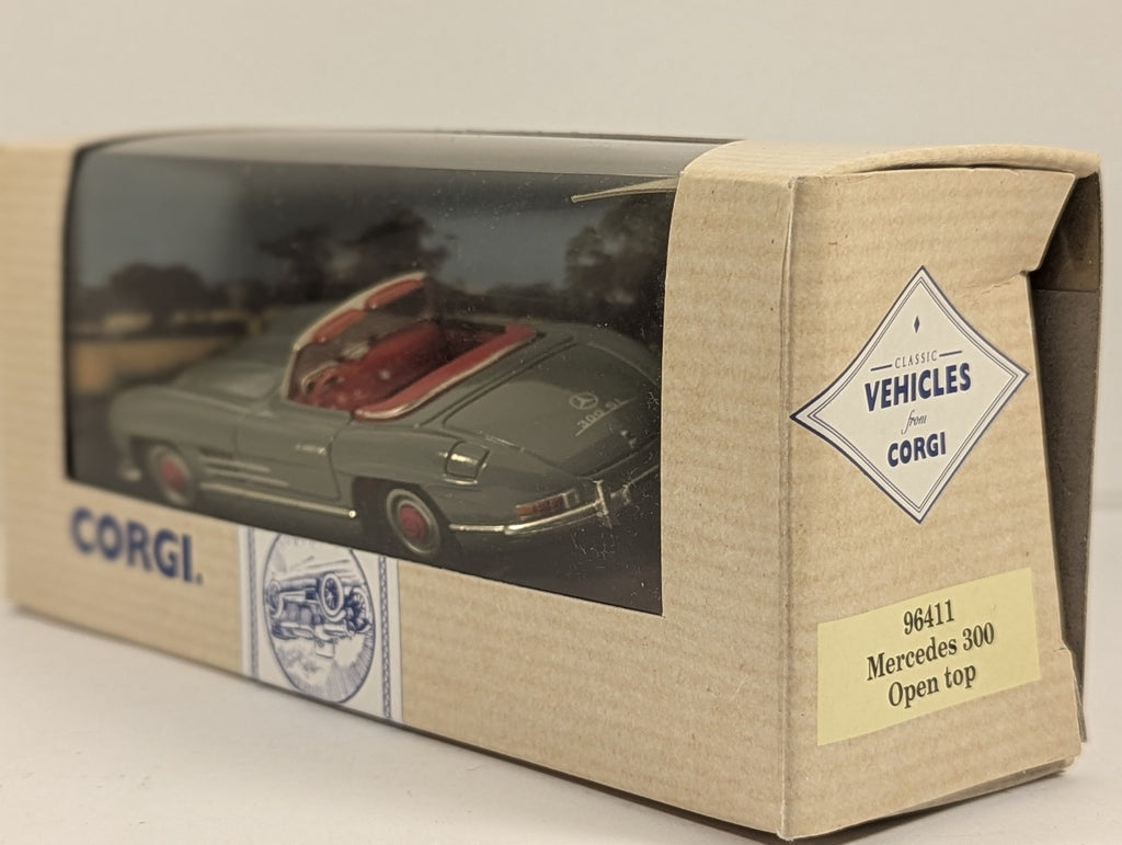 Corgi Mercedes 300 Open Top Die-cast Car BCD 798B Grey with Red Interior 96411