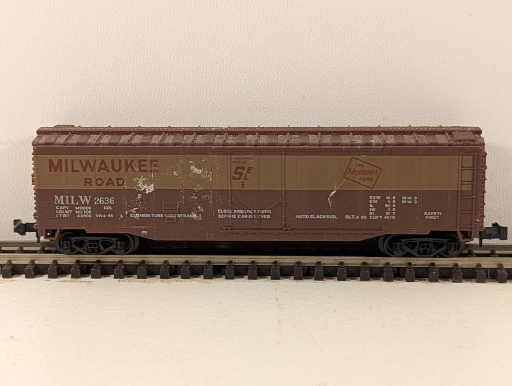 Lima N Gauge Milwaukee Road 51ft Mechanical Boxcar