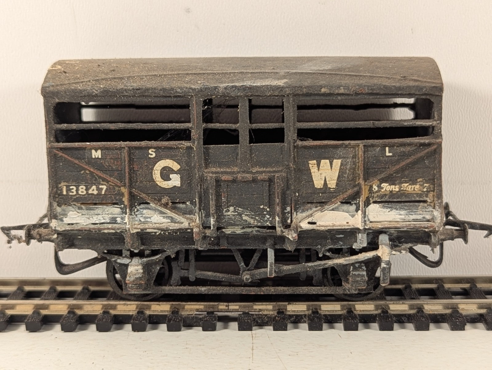 Kitbuilt GWR Cattle Wagon Goods Wagon 13847 GWR Brown