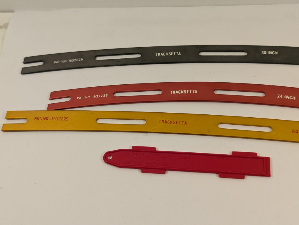 Tracksetta OO Gauge Curve Templates and Spacing Gauge Track Laying Tools