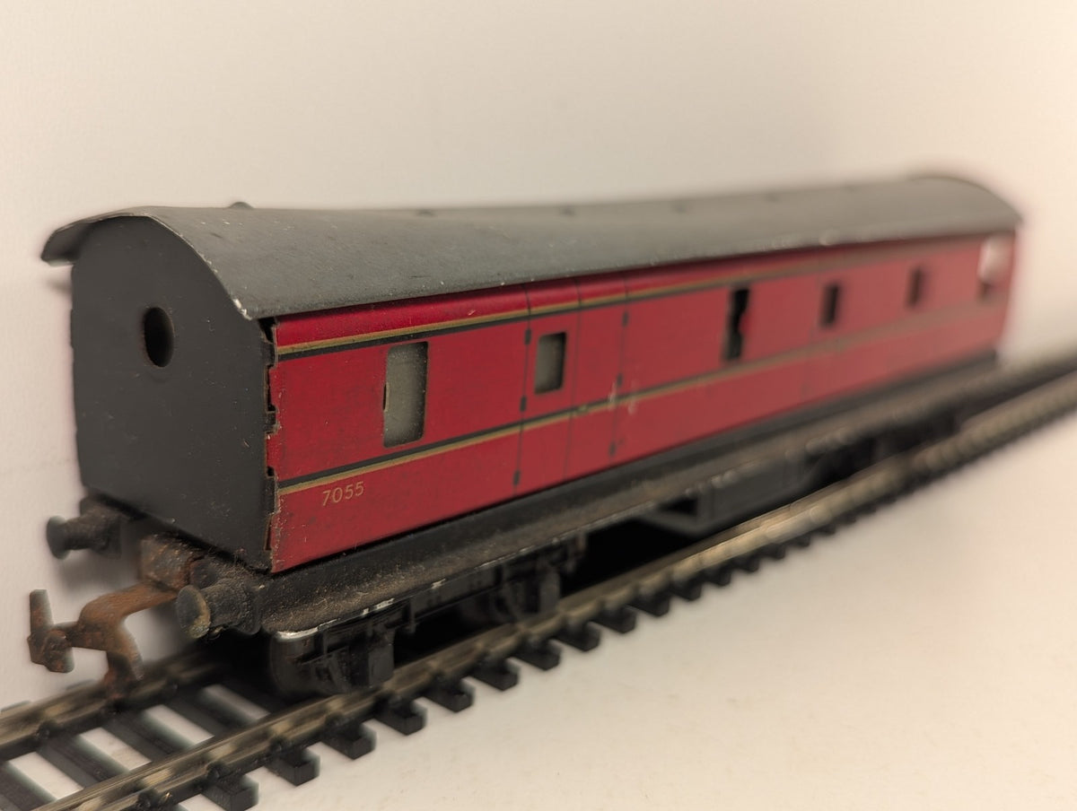 Trix Twin Railway OO Gauge LMS Brake Third Tinplate Coach Passenger Coach 7055