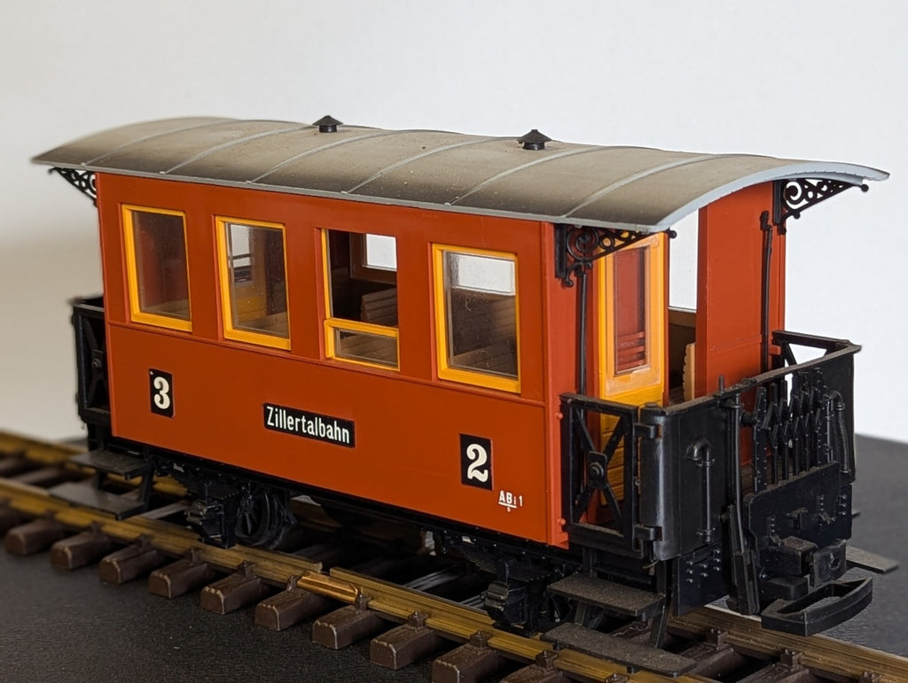 LGB G Scale Zillertalbahn Passenger Coach ABi 1 Zillertalbahn Red