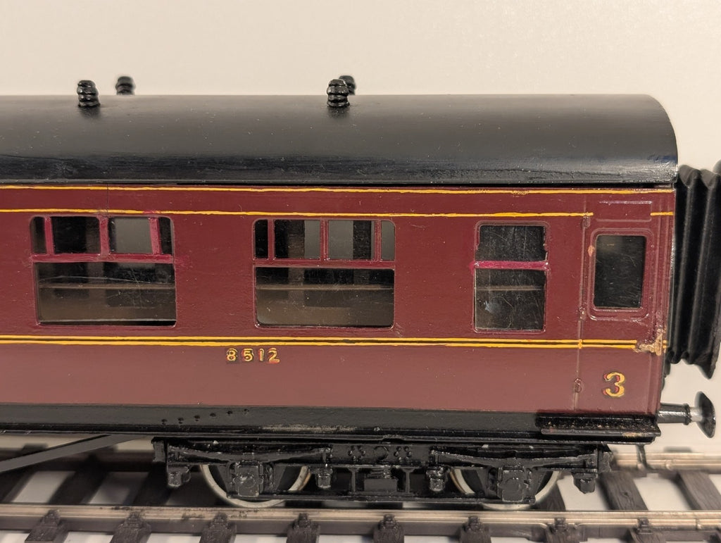 Leeds Company O Gauge Kitbuilt LMS Maroon 3rd Brake Coach 8512