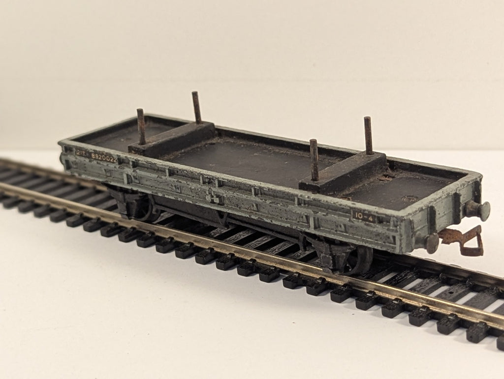 Hornby Dublo 4615 OO Gauge BR Grey Double Bolster Wagon B920022