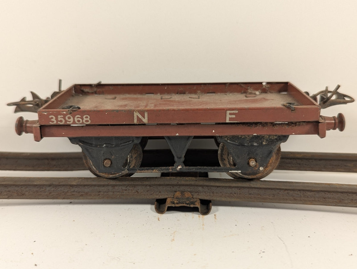 Hornby O Gauge No. 1 Flat Truck Goods Wagon 35968 NE Bauxite