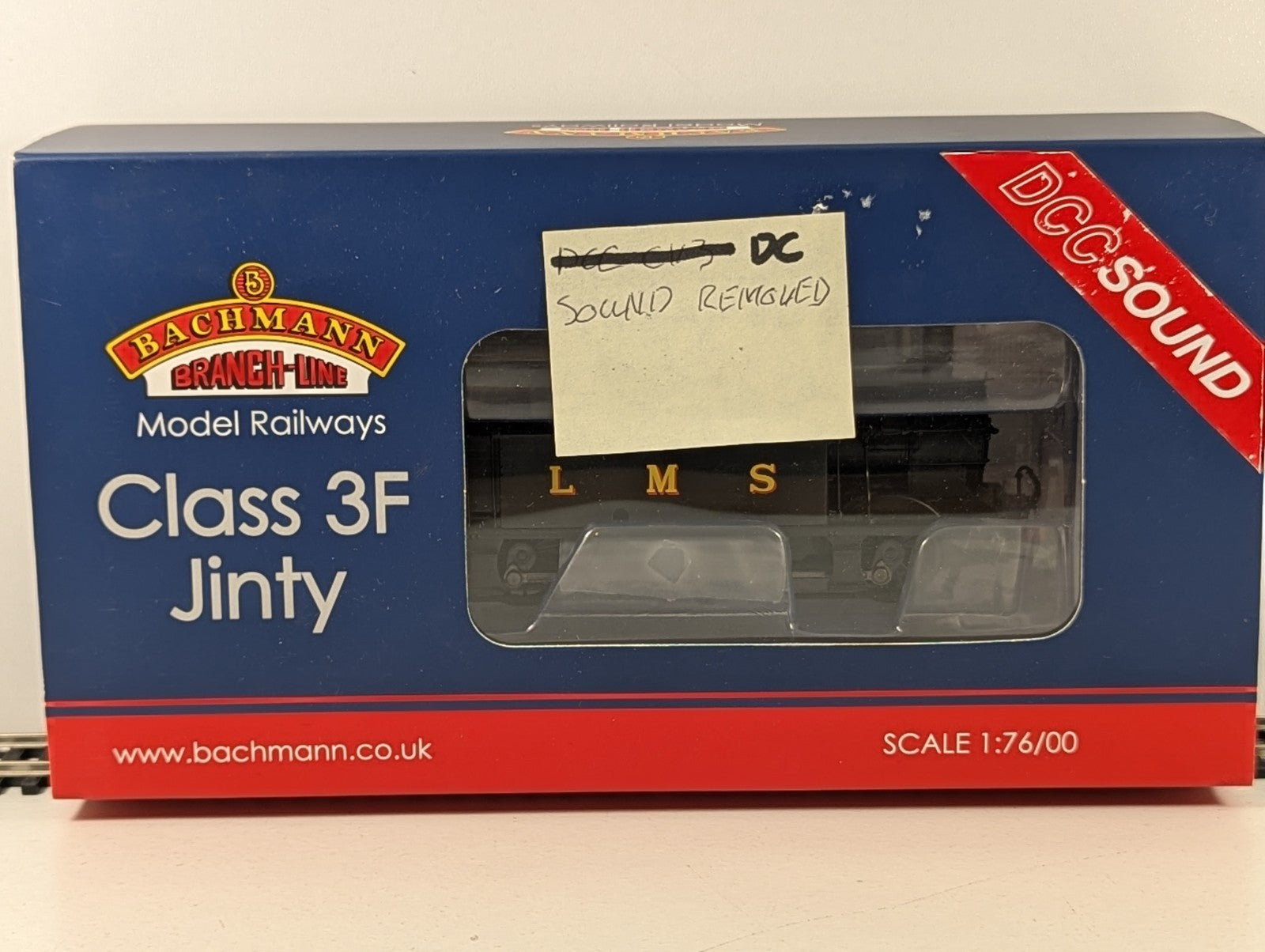 Bachmann 32-227DS Class 3F “Jinty” 0-6-0T 7365 LMS Black – DCC Sound Removed