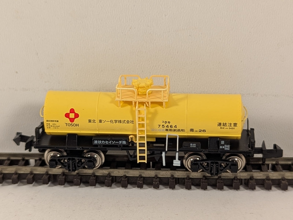 Popondetta N Gauge Class Taki 5450 Tohoku Tosoh Liquid Chlorine Tank Wagon