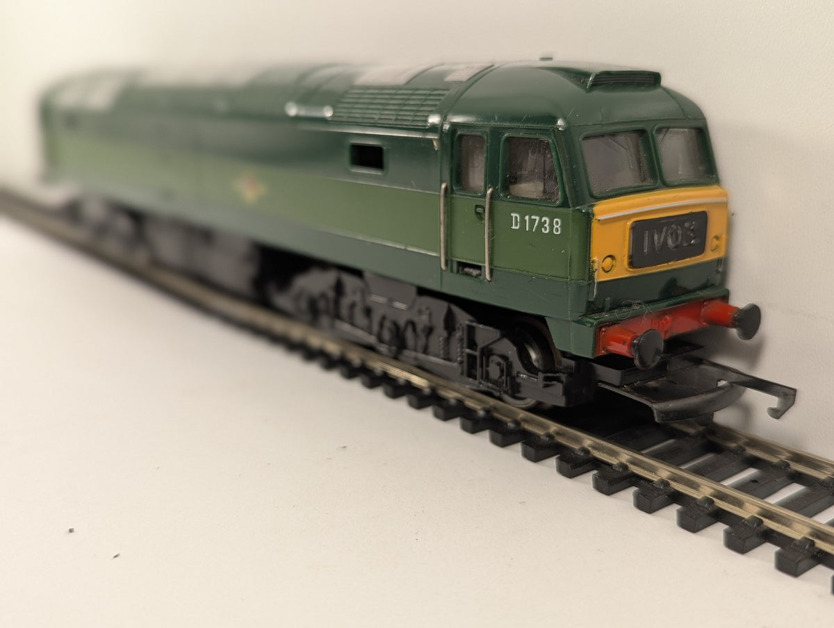 Hornby OO Gauge Class 47 Brush Type 4 Diesel Locomotive D1738 BR Two-Tone Green