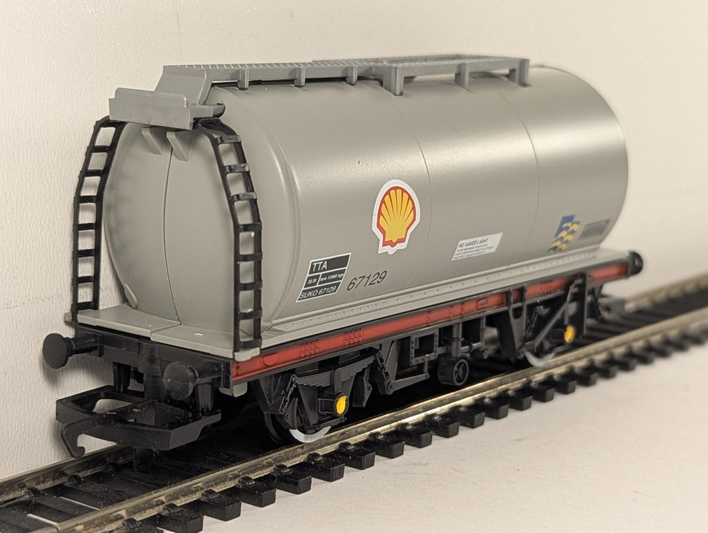 Hornby OO Gauge TTA Shell Tank Wagon Goods Wagon 67129 Shell Grey R021