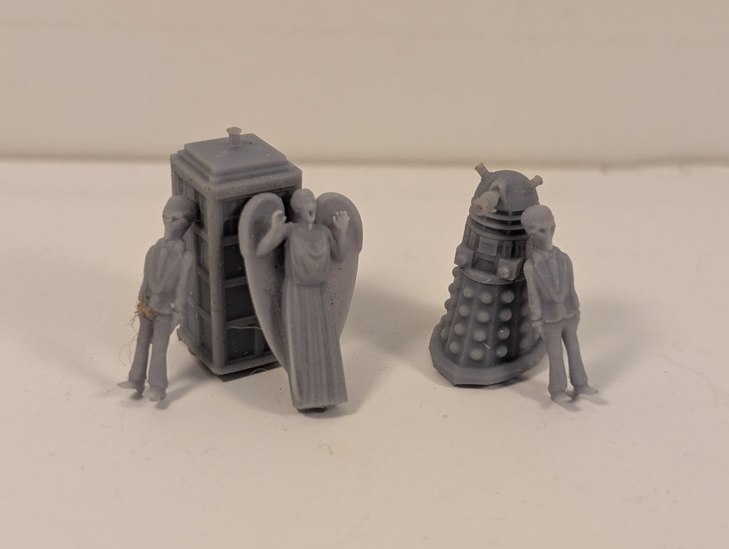 Doctor Who Unpainted Resin Characters OO Gauge