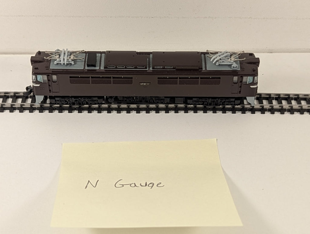Kato N Gauge Class EF61 Electric Locomotive EF61 1 JNR Brown