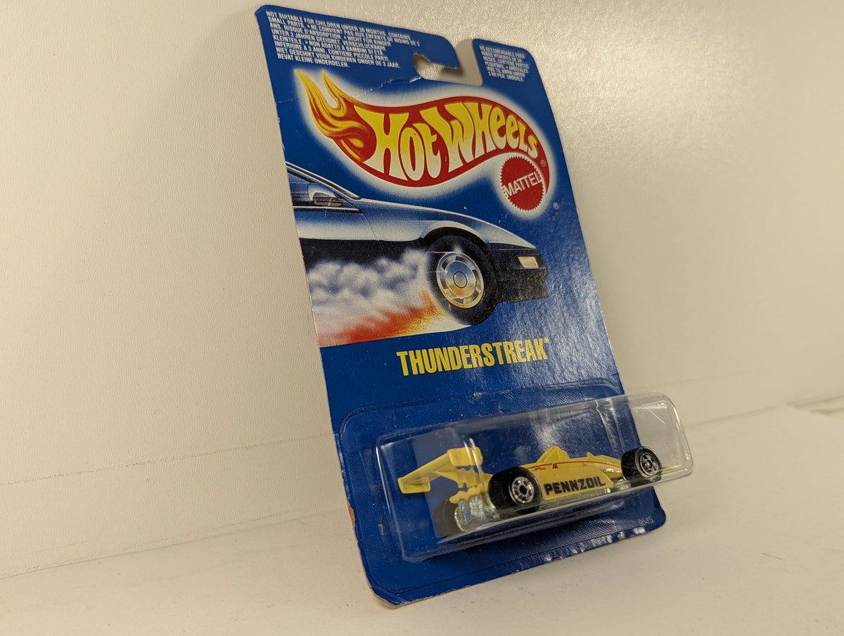 Hot Wheels 1:64 Thunderstreak Die-cast Car Pennzoil Yellow 9545