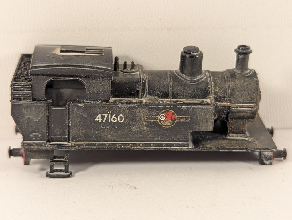 Minitrix N Gauge LMS Fowler Class 2F 0-6-0T Body Shell BR Black - Spares/Repairs