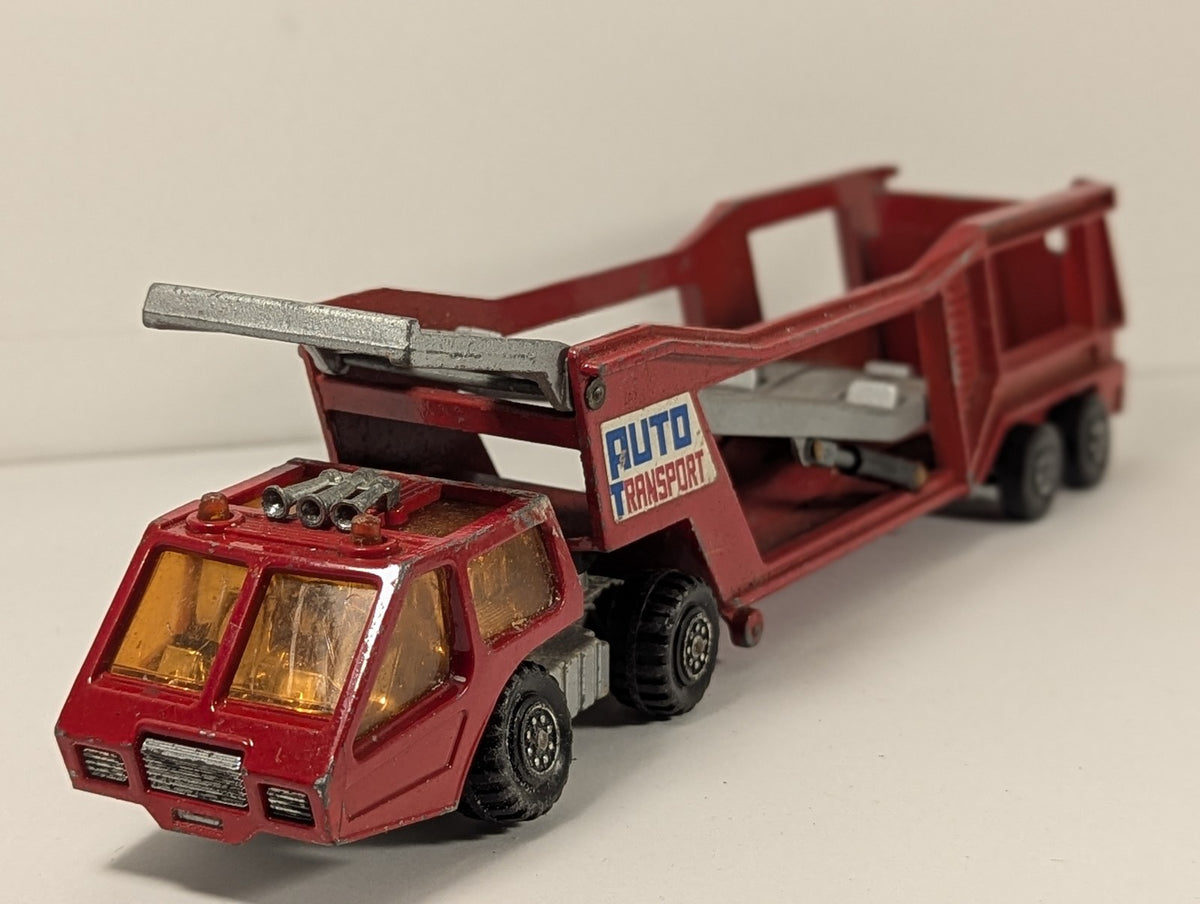 Matchbox Super Kings K-10 Car Transporter Die-cast Vehicle Red, Auto Transport