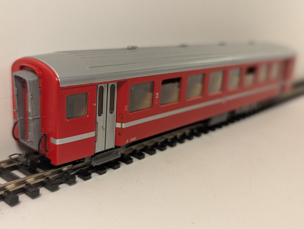 Bemo HOm BVZ Einheitswagen II B 2281 Passenger Coach BVZ Red 3271 501