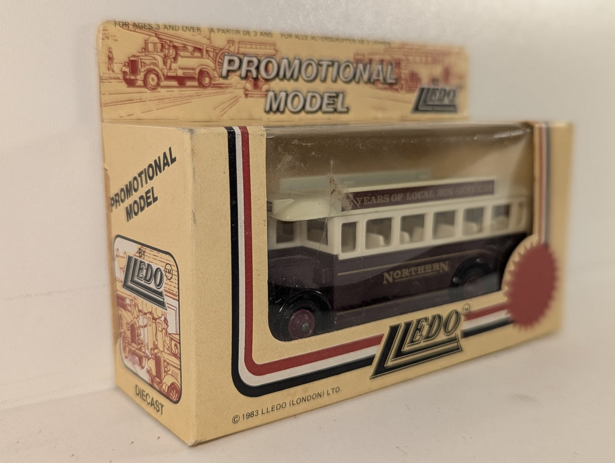 Lledo Single Deck Bus Die-cast Bus Northern Maroon and Cream
