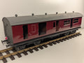 O Gauge/ G Gauge 57ft Stanier Non-Corridor Brake Coach BR Lined Maroon Kit Built