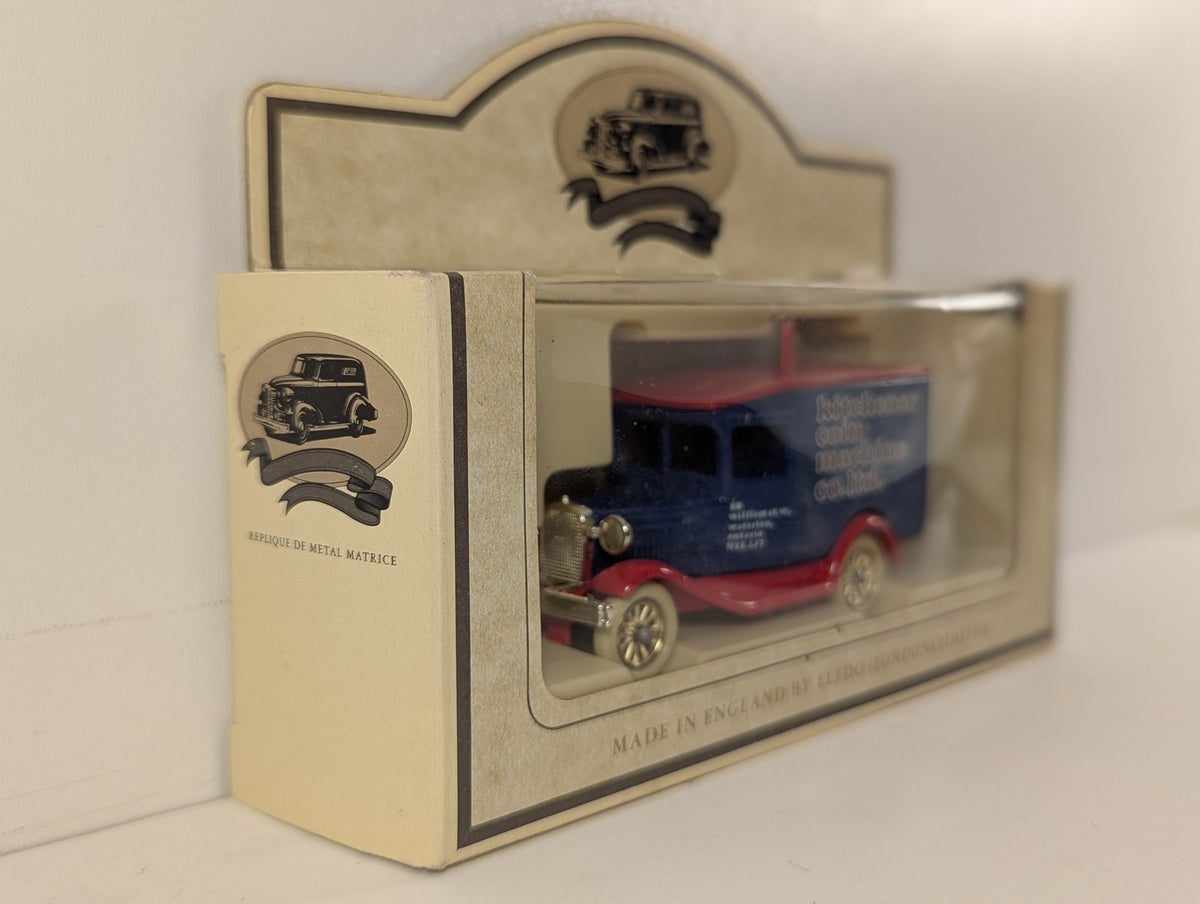Lledo Model A Ford Van Die-cast Model Van Kitchener Coin Machine Co. Ltd.