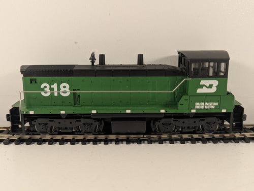 Athearn HO Scale SW1500 Burlington Northern 318 Diesel Locomotive