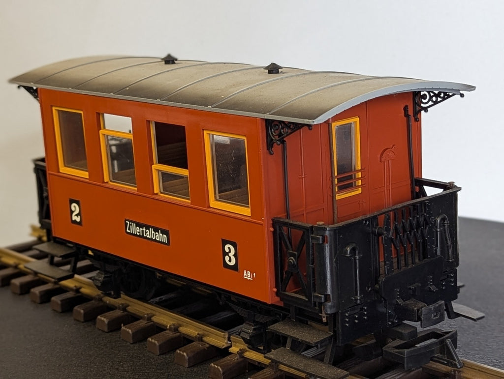 LGB G Scale Zillertalbahn Passenger Coach ABi 1 Zillertalbahn Red