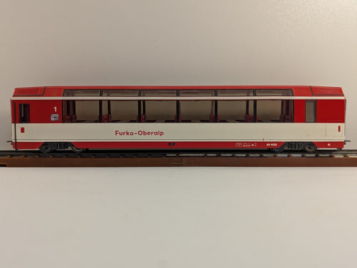 Bemo 3288 202 HOe Gauge Furka-Oberalp Glacier Express First Class coach - boxed