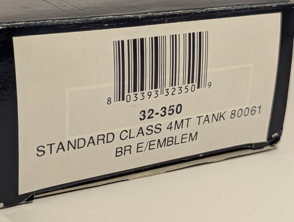 Bachmann OO Gauge Standard Class 4MT Tank Steam Locomotive 80061