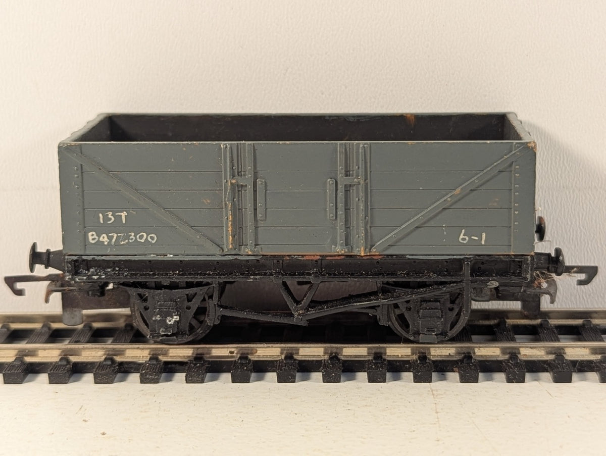 Hornby Dublo OO Gauge 5-Plank Open Wagon B477300 Grey (Repainted)