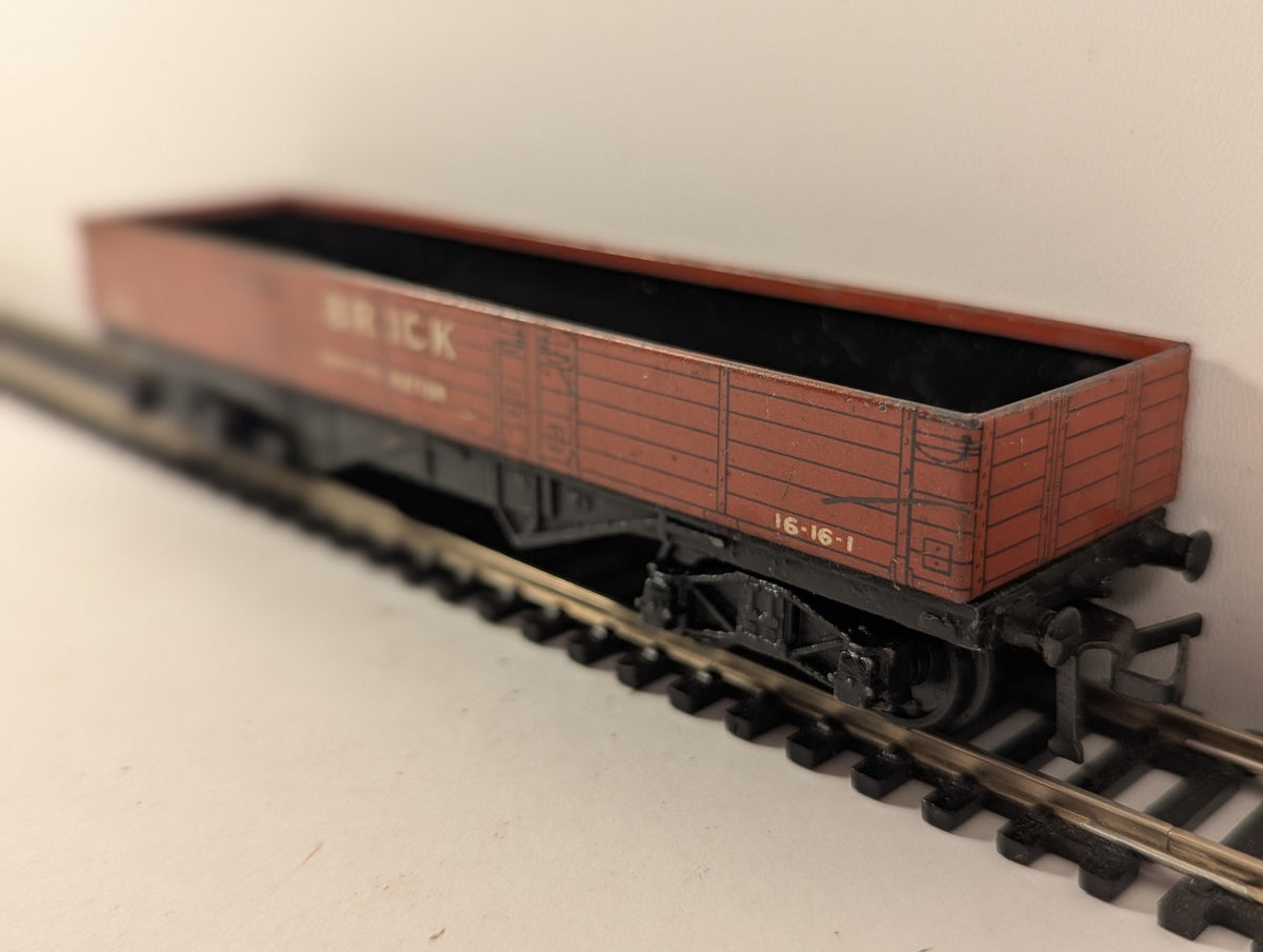 Hornby Dublo OO Gauge 50-ton Bogie Brick Wagon Goods Wagon E 163535 BR Bauxite