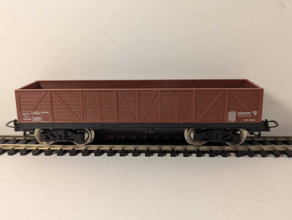 Jouef HO Gauge Tombereau à bogies T.P. Goods Wagon 799480 SNCF Brown 6500 B