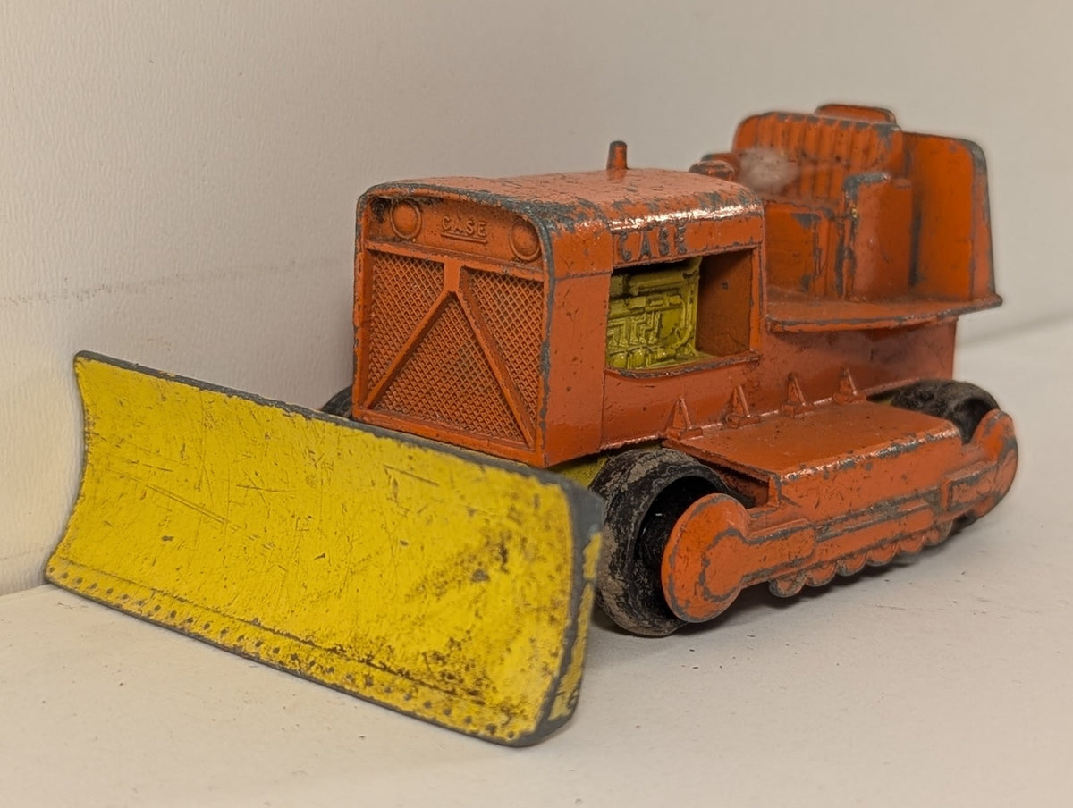 Matchbox King Size Case Tractor Die-cast Model Orange and Yellow K-2