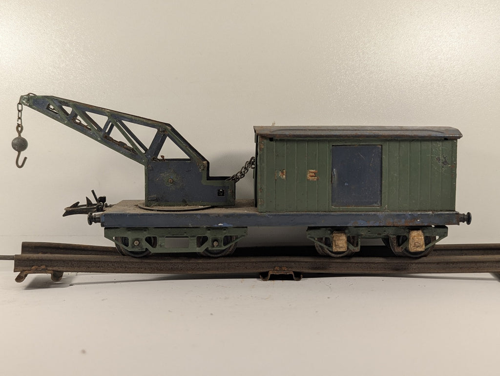 Hornby Series O Gauge No. 2 Breakdown Crane Wagon NE Green