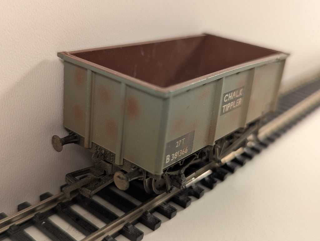Bachmann Branchline 37-278A 27-Ton Steel Chalk Tippler Wagon – OO Gauge