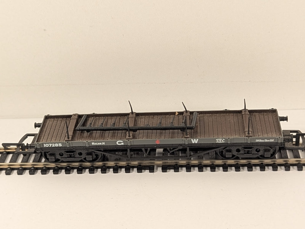 Hornby R6015 OO Gauge GWR Macaw B Bogie Bolster Wagon 107285